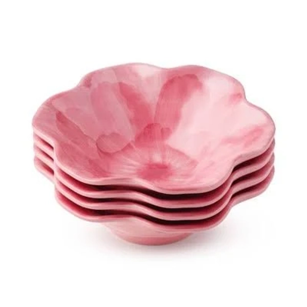 Certified International Wildflower 3-D Floral All-Purpose Bowls (Set of 4)
