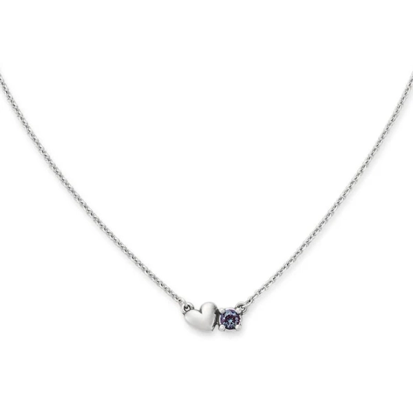 james avery Wrapped Up in Love Gemstone Necklace Womens in Sterling Silver