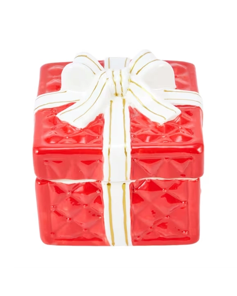 Christmas Present Ceramic Candle