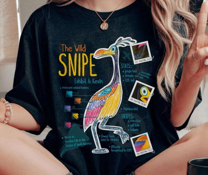 Kevin Bird Portrait the Wild Snipe Comfort Colors Shirt, Retro up Movie Disney T-shirt, Magic Kingdom, Walt Disney World, Disneyland Trip - Etsy