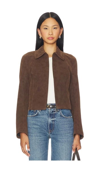 x We The Free River Faux Suede Jacket In Double Espresso
