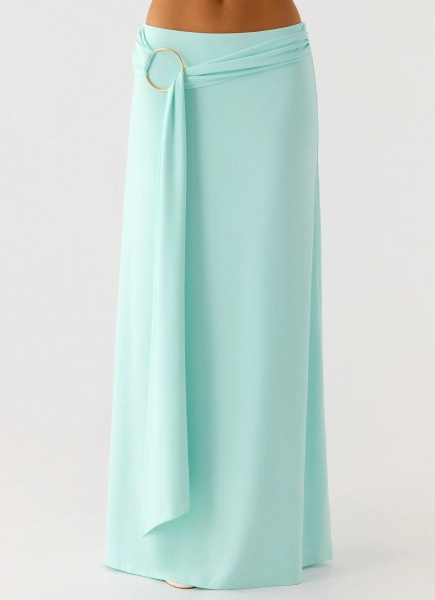 Ravi Maxi Skirt - Aqua - Irispetal