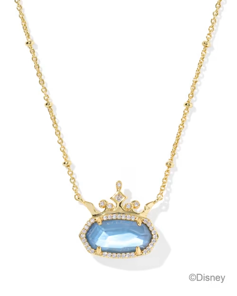 Disney | Kendra Scott Elisa Princess Gold Short Pendant Necklace