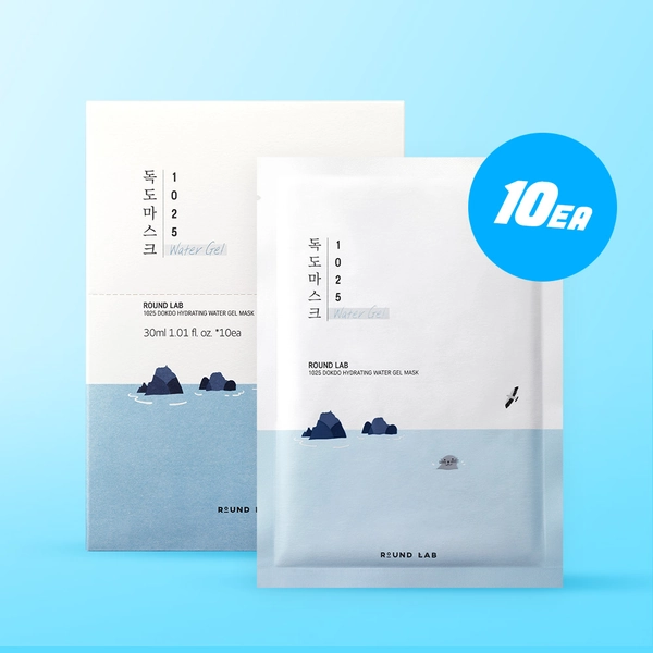ROUND LAB 1025 Dokdo Hydrating Water Gel Mask Sheet 10ea | OLIVE YOUNG Global
