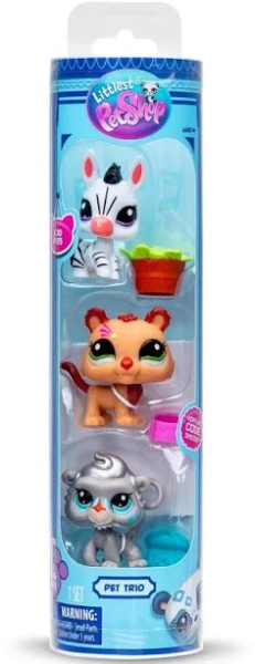 Littlest Pet Shop Trio in Tube Series 2 Park Pets 3-Pack