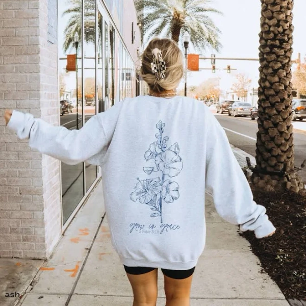 Coconut Girl Hibiscus Crewneck Sweatshirt
