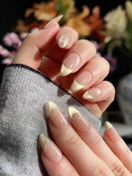 Joyee Nails French Tip Silk Glow Nails