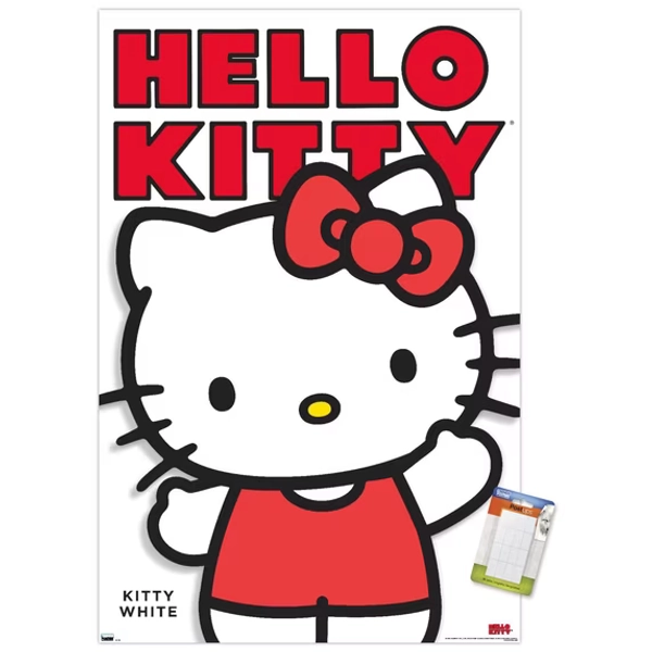 Hello Kitty and Friends- Kitty White Feature Series Wall Poster, 22.375" x 34"