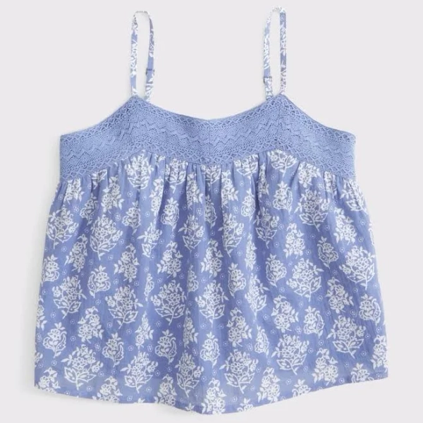 Abercrombie Kids Girls Crochet-Style Cami