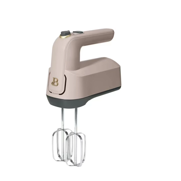 Beautiful 6-Speed Electric Hand Mixer, Porcini Taupe by Drew Barrymore
