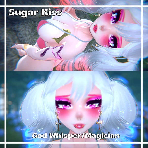 Sugar Kiss Makeup for God Whisper/Magician  by KaylaLoveVR on Jinxxy
