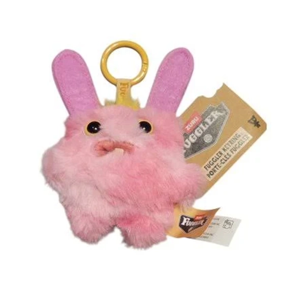 Fuggler Baby Pinkles Key Rings by Zuru Funny Ugly Monster, Plush, Collectible, 3.5in, Rabid Rabbit, Infant Girl's, Size: One size