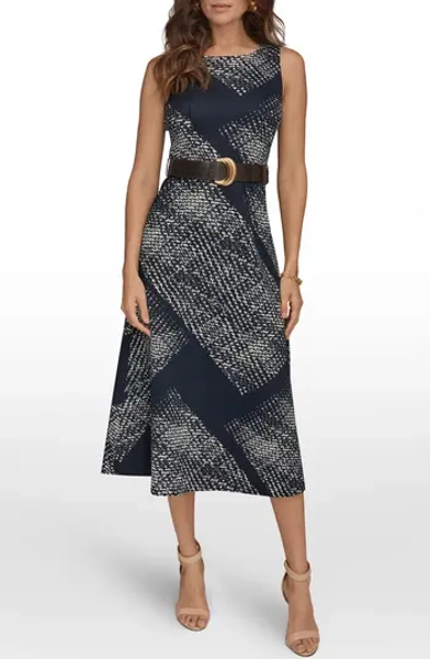 Belted Midi Dress