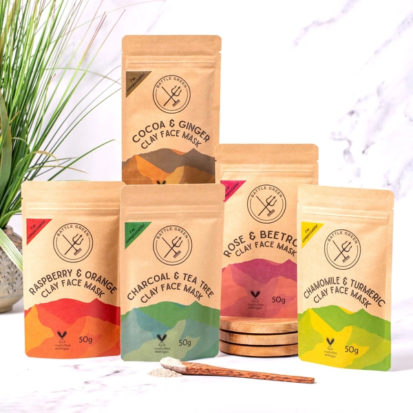 Vegan Clay Face Mask: Handmade Natural Skincare for Detoxifying and Cleansing - UK Organic Beauty - Etsy