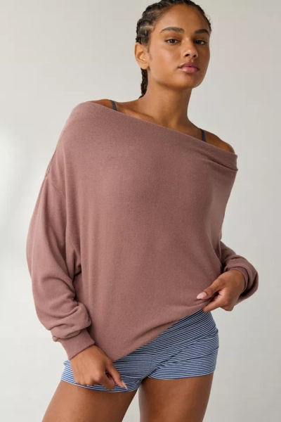 Out From Under Clarity Cozy Knit Off-The-Shoulder Top