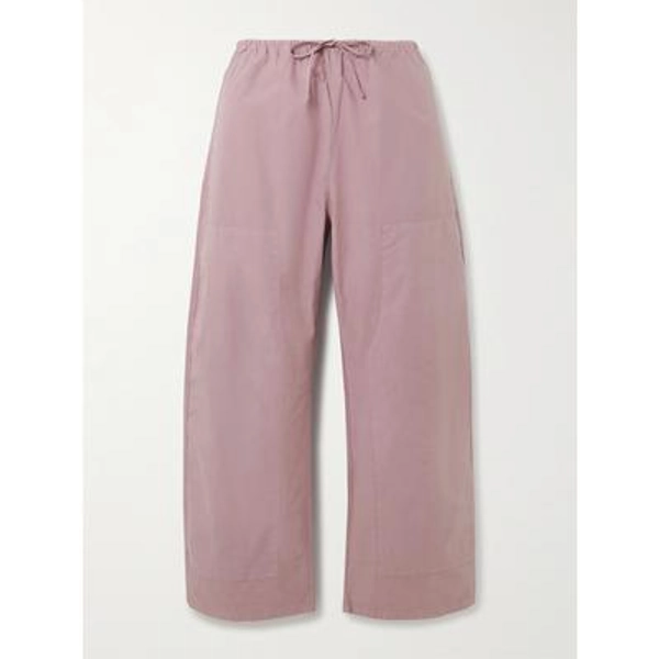 LESET - Kyoto Cotton Wide-leg Pants - Pink