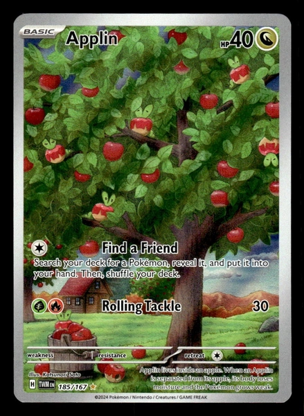 2024 APPLIN SV06 TWILIGHT MASQUERADE 185/167 ILLUSTRATION RARE FULL ART HOLO