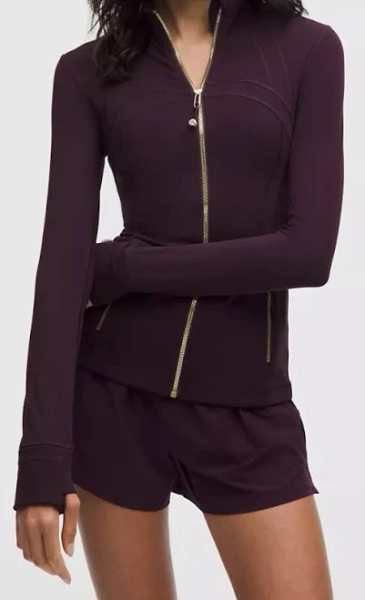 Lululemon Define Jacket Nulublack Plum/gold/gold02468101214 Nwtusps