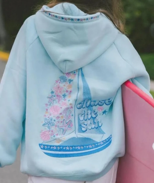 Chase The Sun Limited Edition Embroidered Fleece Hoodie