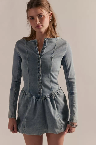 We The Free Kent Denim Mini Dress