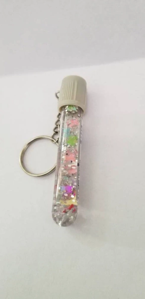 Phlebotomy Keychain with butterflies