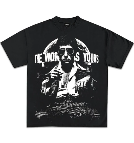 Icy Scarface The World Is Yours Graphic T-Shirt