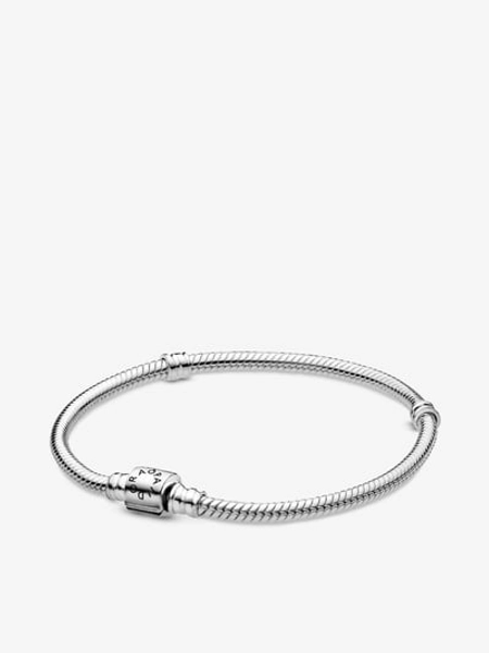 Pandora Moments Barrel Clasp Snake Chain Bracelet