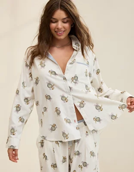 Aerie Flannel Pajama Shirt