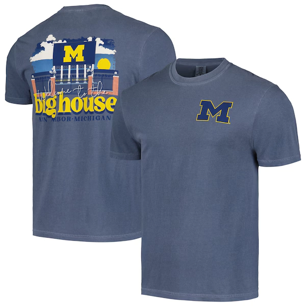 Michigan Wolverines Unisex Hyper Local Stadium Gates T-Shirt - Navy