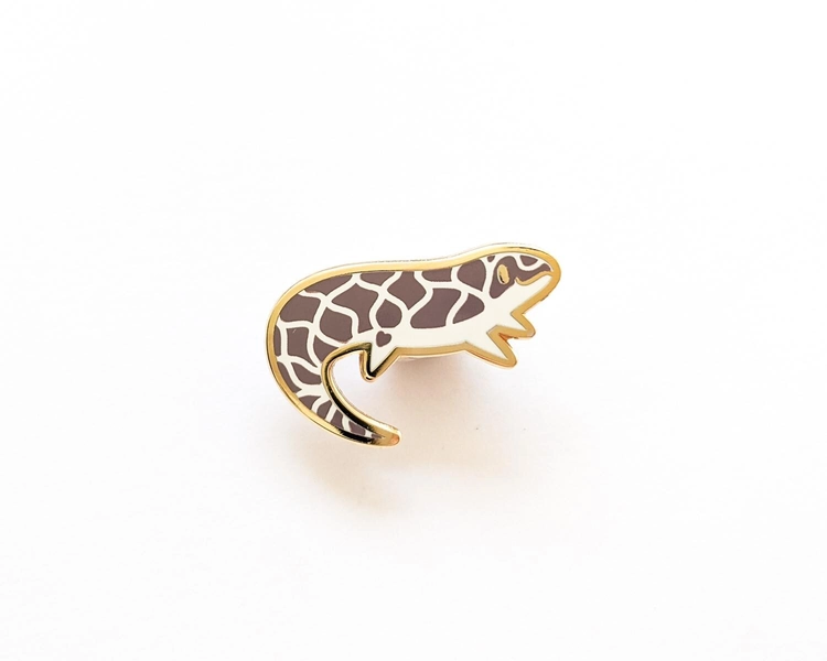 Frosted Flatwoods Salamander - Mini Amphibian Enamel Pins