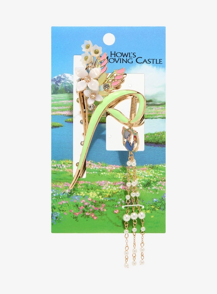 Studio Ghibli® Howl's Moving Castle Sophie Floral Claw Clip with Charm