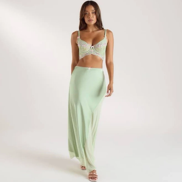 Lounge Longline Bra and Skirt Set