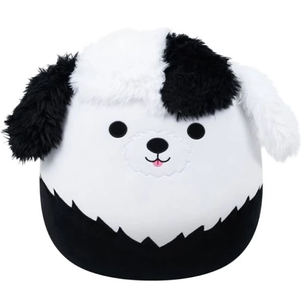 Squishmallows Brooks the Black and White Sheepadoodle Plush
