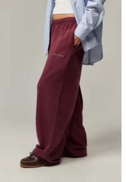 HARRI WIDE LEG JOGGER UNISEX - Trainingsbroek - burgundy