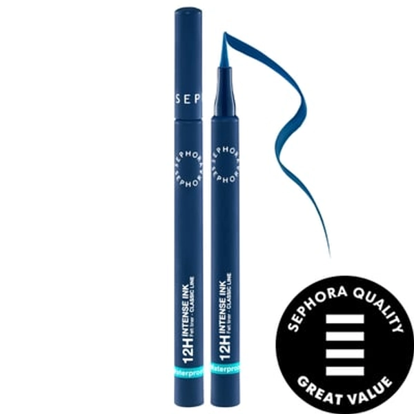 SEPHORA COLLECTION Intense Ink 12HR Classic Felt Eye Liner 03 Navy Blue 0.03 fl. oz. / 1 ml