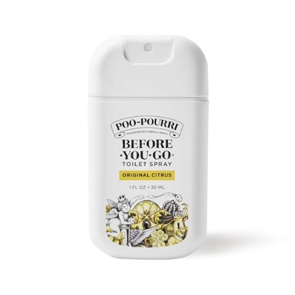 Poo-Pourri Before-You-Go Toilet Spray, Original Citrus, 1 Fl Oz Pocket Travel Size - Lemon, Bergamot and Lemongrass