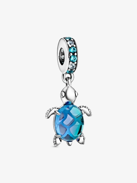 Murano Glass Sea Turtle Dangle Charm