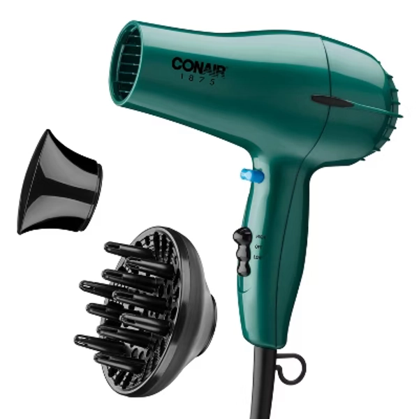 Conair Style & Shine Hair Dryer: For All Hair Types, 1875 Watt, Includes Instruction Manual