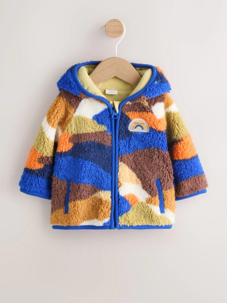 Blue Scene Hooded Baby Fleece Jacket (0mths-2yrs)