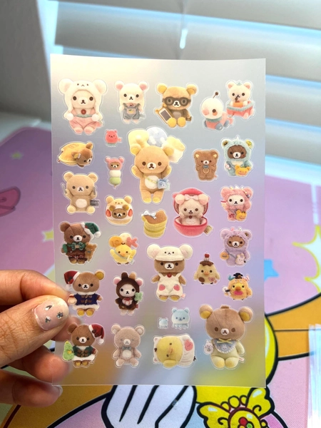 F1 Rilakkuma Sticker Sheet