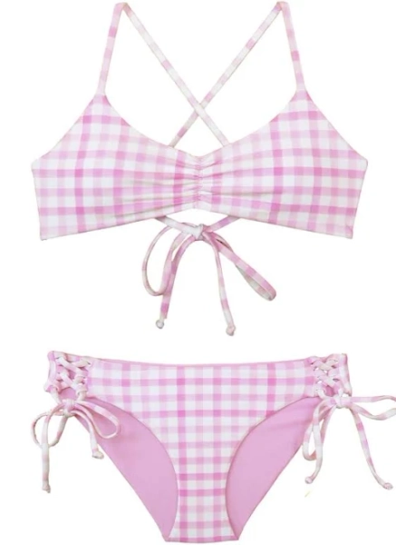 Barbie Teen Junior Girls 2-Piece Bikini Swimsuit