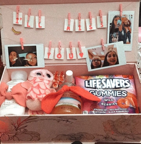Pink Color box for best friend | Goodbye gifts, Farewell gifts for friends, Diy best friend gifts