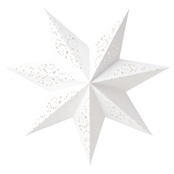 STRÅLA Lamp shade - lace/white 19 "