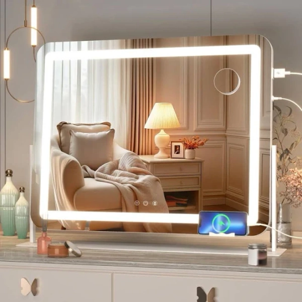 Vosuja Rectangle White LED Makeup Mirror