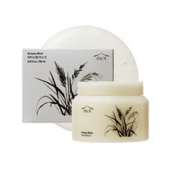 SIOT Rice Jam Mask 8.45oz | Korean Rice Brightening & Hydrating Wash-Off Face & Body Mask | Gentle Exfoliating, Glow & Smooth Skin Care Lightweight Moisturizing Radiant Sensitive Skin
