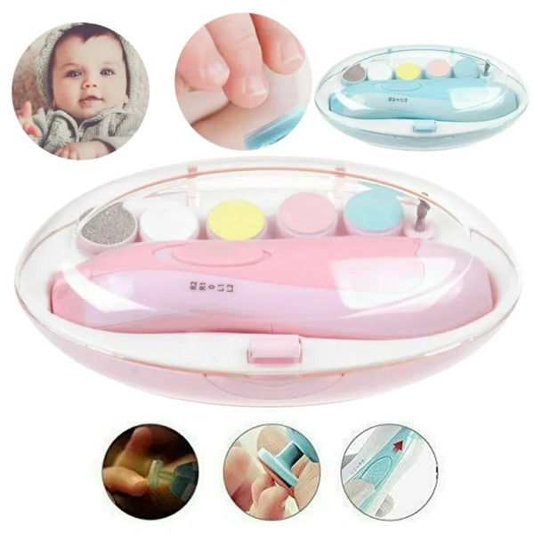Kit Portatil De Manicura Para Bebes De 6 Piezas Silencioso
