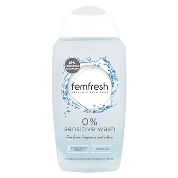 Femfresh 0% Sensitive Intimate Wash, 250 ml