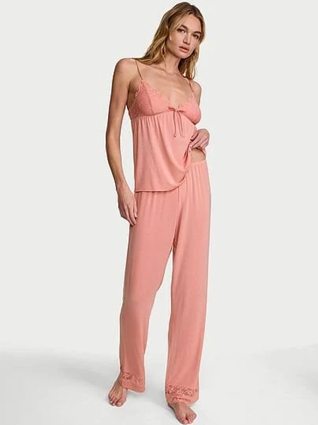 Victoria's Women's Secret Modal Lace-trim Cami & Pants Set