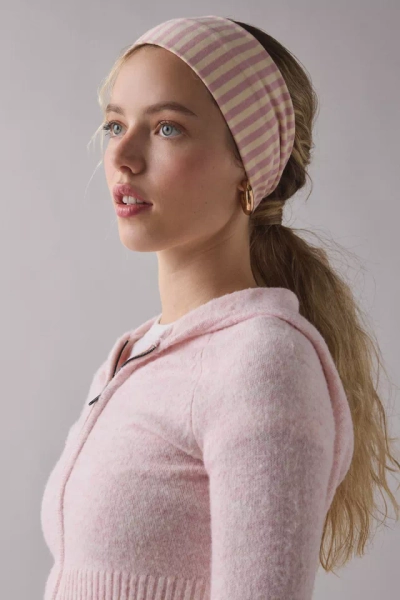 Evie Striped Headwrap Wide Headband