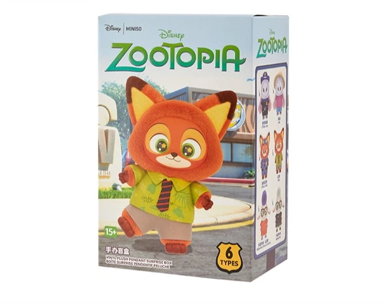 MINISO Zootopia Series doll Vinyl Plush Pendant Blind Box Figure Gift HOT